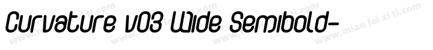 Curvature v03 Wide Semibold字体转换